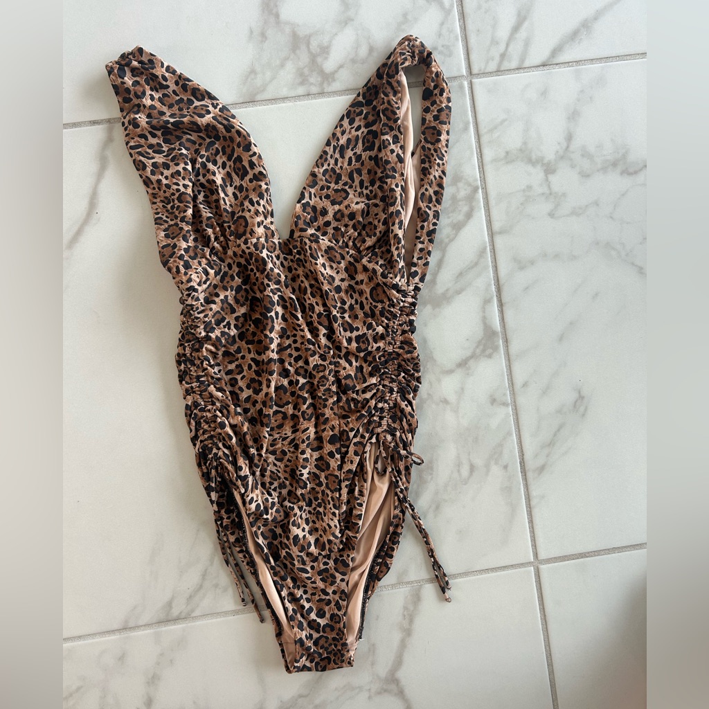 Melissa Odabash Leopard Print One-Piece Swimsuit - Brown/Tan